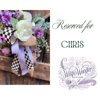 Placeholder for frosted winter white luxury Christmas wreath